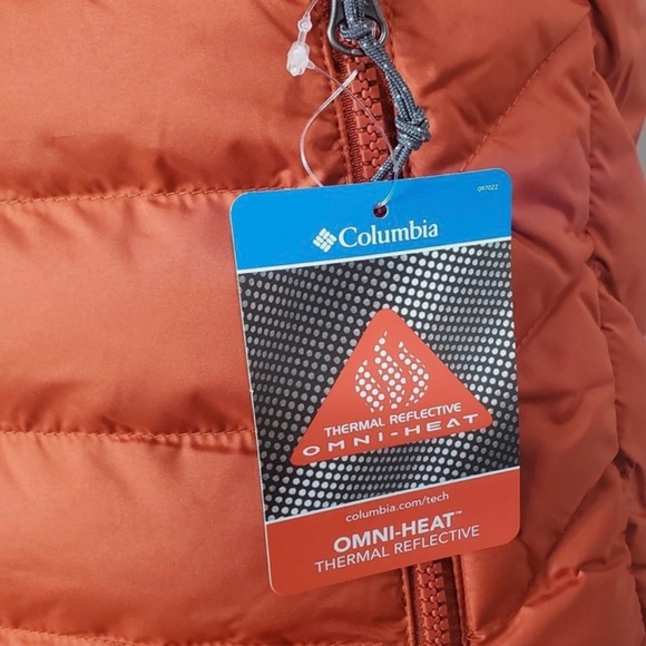 Columbia Men's Vibrant Orange Quilted Vest - Picture 2 of 4